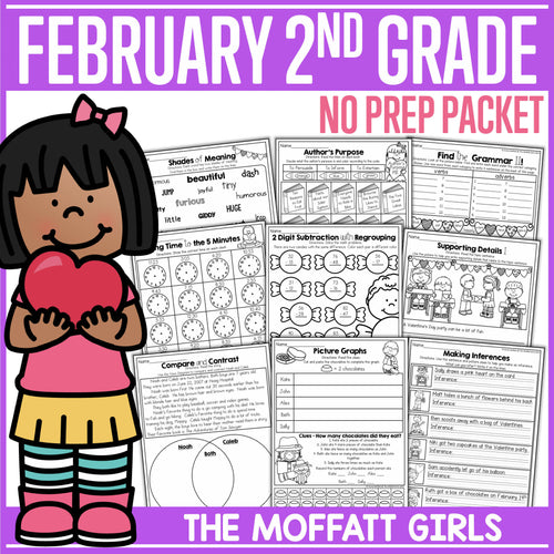 February 2nd Grade No Prep Packet by The Moffatt Girls