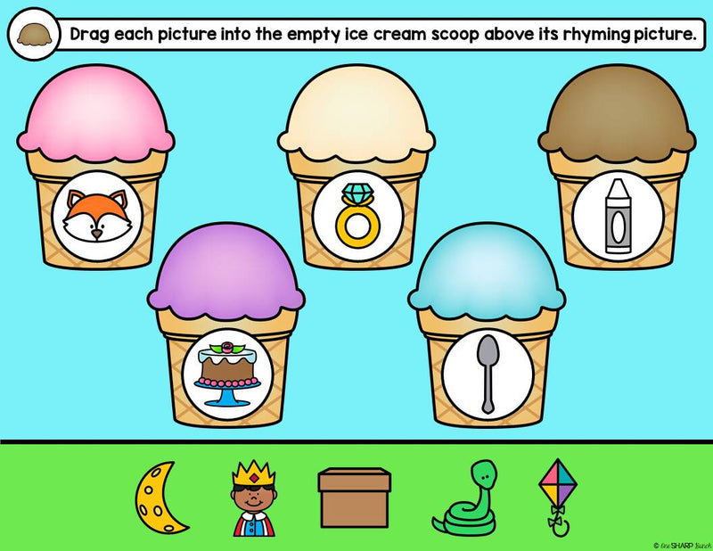 Digital Ice Cream Day Activities for the End of the Year