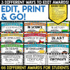 End of Year Awards Certificates Classroom Student Academic Awards Day EDITABLE