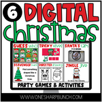 Digital Christmas Party Games and Digital Christmas Activities | Printable Classroom Resource | One Sharp Bunch