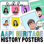 AAPI Heritage History Posters by Teacher Noire