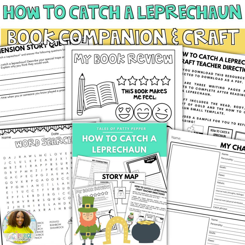 How To Catch A Leprechaun Book Companion & Craft