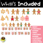 Christmas: Gingerbread Printable Garland Banner | Printable Resource | Tales of Patty Pepper