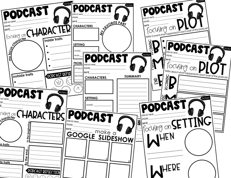 Graphic Organizers for Podcasts | Printable Classroom Resource | Miss West Best