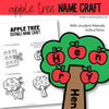 Fall Bulletin Board Apple Name Craft | Fall Apple Tree Name Craft Autumn Craft