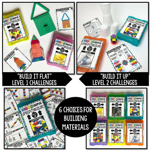 STEM Bins® Speed Builds - STEM Activities (K-5th Grade) | Printable Classroom Resource | Teach Outside the Box- Brooke Brown
