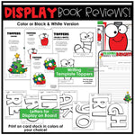 Christmas Activities December Bulletin Board Book Report Review Writing Template