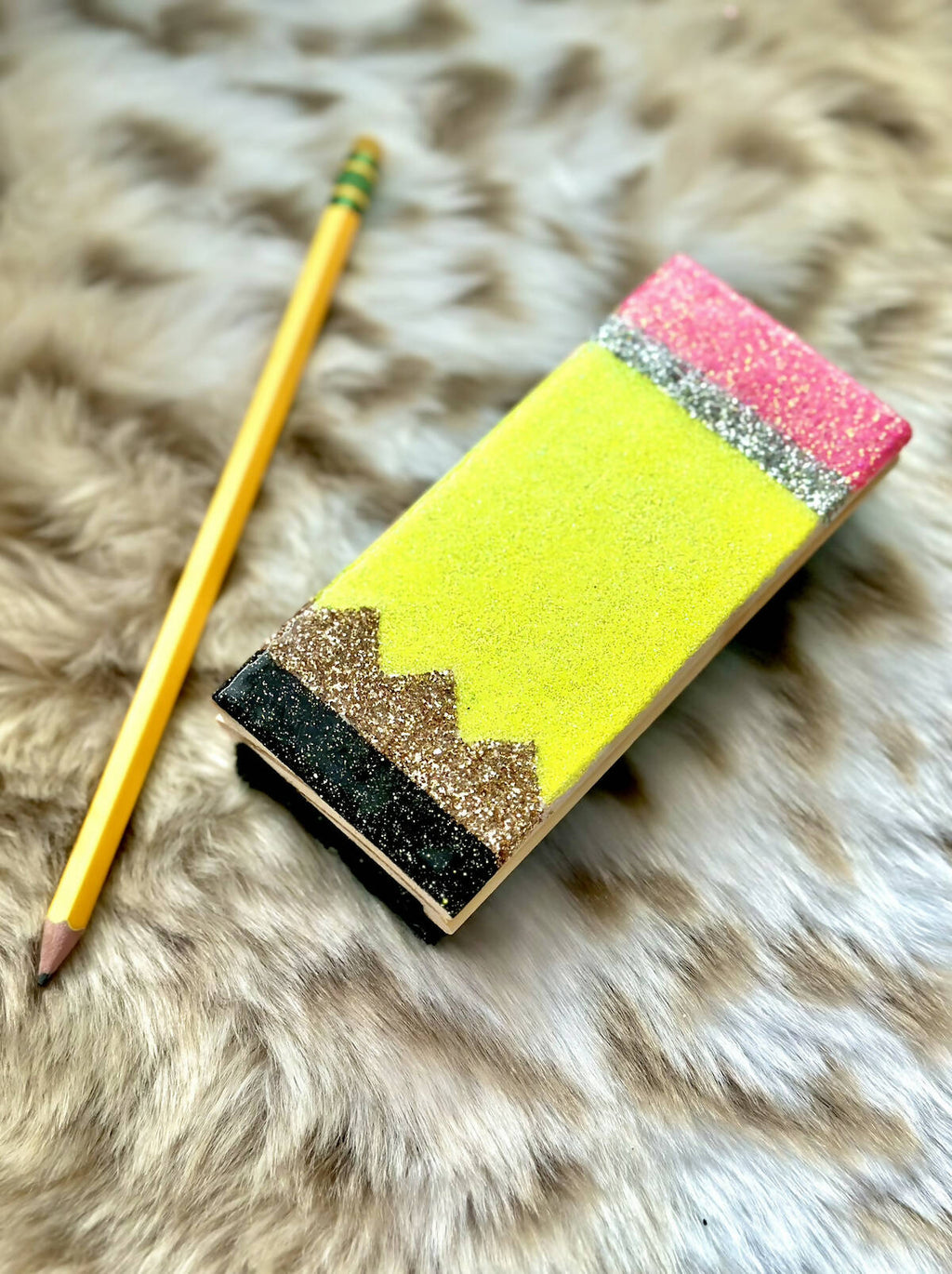 Custom Glitter Dry Eraser – Made with Love, Heather