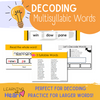Multisyllabic Word Decoding Perfect for Decoding Practice for Larger Words by Learning with Heart