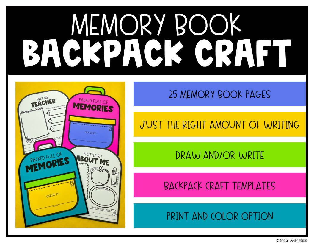 End of the Year Memory Book and Summer Time Writing Activities